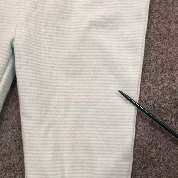 Carter’s Toddler Baby Girl Sz 24M Leggings Blue Aqua Pants Striped 100% Cotton - Picture 5 of 9